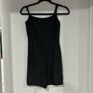 Bluenotes black shorts active romper with adjustable straps